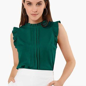 Women's Ruffled Business Blouse